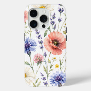 Aquarell-Wildblumenwiese-Blumenmuster Case-Mate iPhone Hülle