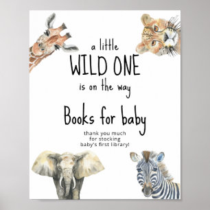 Aquarell-Wildtiere - Bücher für Baby Poster