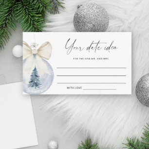 Aquarell-Winter-Date-Night-Ideen \ Date-Glas Begleitkarte