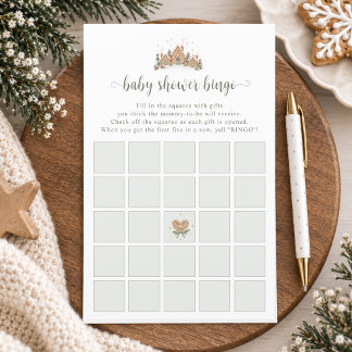 Aquarell-Winter-Wunderland-Baby-Shower-Bingo