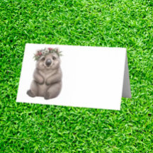 Aquarell-Wombat-Party