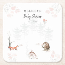 Aquarell Woodland Animals Forest Baby Dusche
