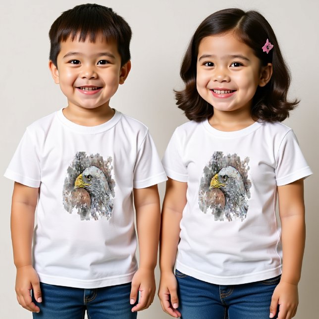 Aquarell zeichnend Adlermalerei Kleinkind T-shirt (Von Creator hochgeladen)
