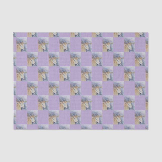 Aquarell-Ziege Seidenpapier (Vorderseite)