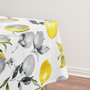 Aquarell-Zitronen 14 Tischdecke