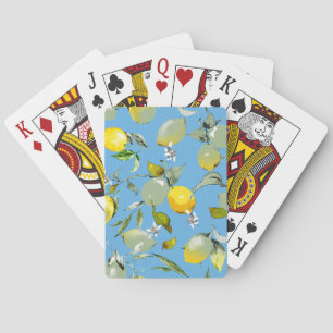 Aquarell Zitronen 26 Spielkarten