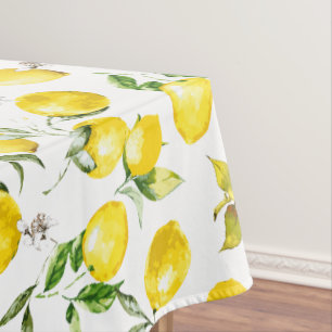 Aquarell Zitronen 5 Tischdecke