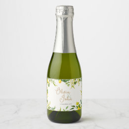 Aquarell-Zitronen-Grün-Hochzeit