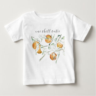 Aquarell Zitrusfrüchte Chill Clementine Süsse Baby T-shirt