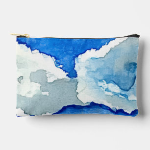 Aquarell Zwei Wolken Malerei Zubehörtasche