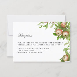 Aquarelläpfel Hochzeitskarte RSVP Karte