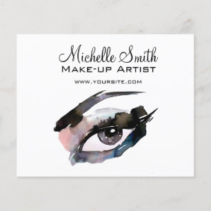 Aquarellaugen mit Lasche-Erweiterung Make-up Flyer