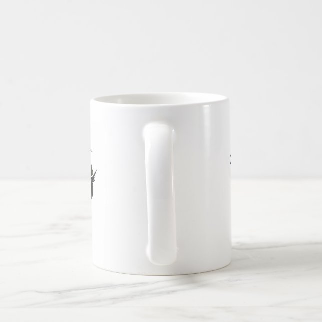 Aquarellaugen mit Lasche-Erweiterung Make-up Kaffeetasse (Henkel)