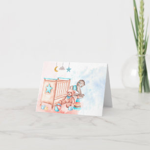 Aquarellbaby Karte
