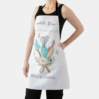 Aquarellbäckerei Utensitic Konditorei Koch Schürze