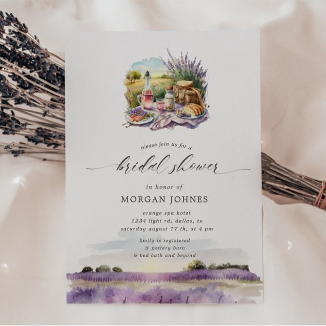 Aquarellbad Livio Vacchini Brautparty Einladung (Von Creator hochgeladen)