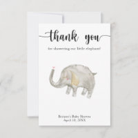 Aquarellballon-Elefant vielen Dank