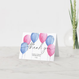 Aquarellballons Danke für die Gender-Enthüllung