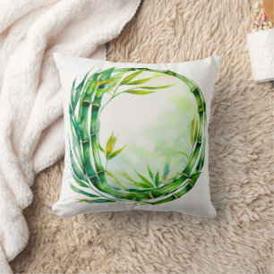 Aquarellbambusdesign Kissen