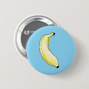 Aquarellbanane Button