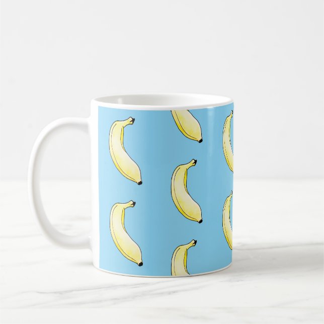Aquarellbanane Kaffeetasse (Links)