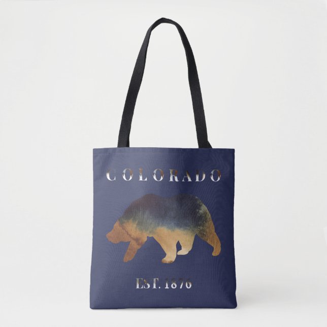 Aquarellbär Colorado 1876 Tasche (Vorderseite)