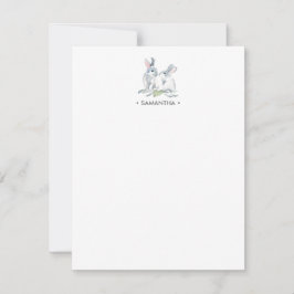 Aquarellbär Personalisiertes Geschirr Mitteilungskarte
