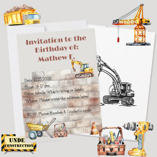 Aquarellbau als erdacht Geburtstag Einladung