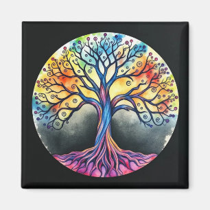 Aquarellbaum Magnet