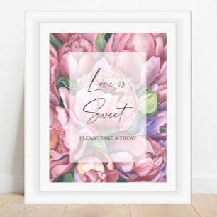 Aquarellbäume - Liebe ist süß, Leckerei Poster