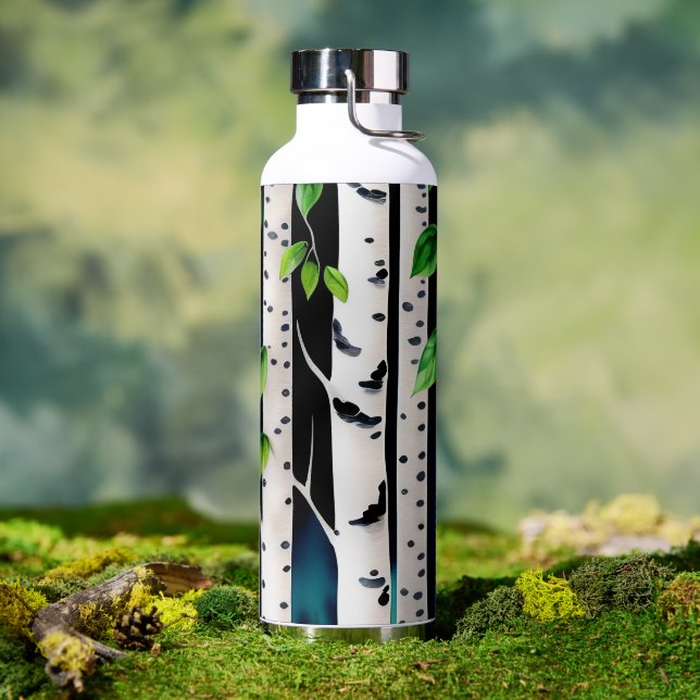 Aquarellbäume Trinkflasche (Außenbereich)