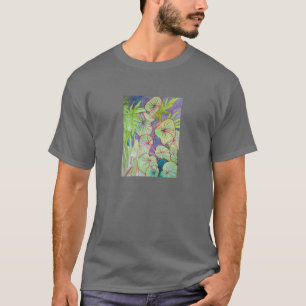 Aquarellbegonie und Philodendron T-Shirt