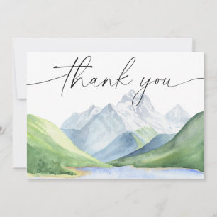Aquarellberge Danke schön