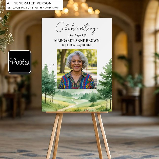 Aquarellberge Lebensfeier Foto  Poster (Von Creator hochgeladen)