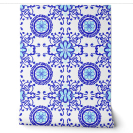 Aquarellbild Amalfi Tile Design Tapete