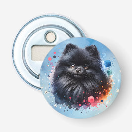 Aquarellbild für den Schwarzen Spitz Flaschenöffner