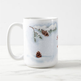 Aquarellbild "Happy Winter" Kaffeetasse