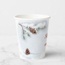 Aquarellbild "Happy Winter"