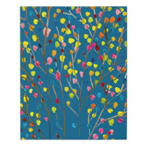 Aquarellbild-Leinwand aus Regenbogenbaum
