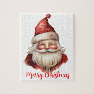 Aquarellbild Santa Claus