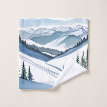 Aquarellbild Skiberg