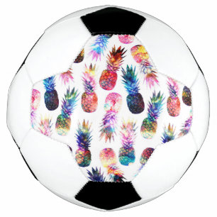 Aquarellbild und Ananas Fußball