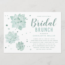 Aquarellbilder Bridal Brunch Einladung