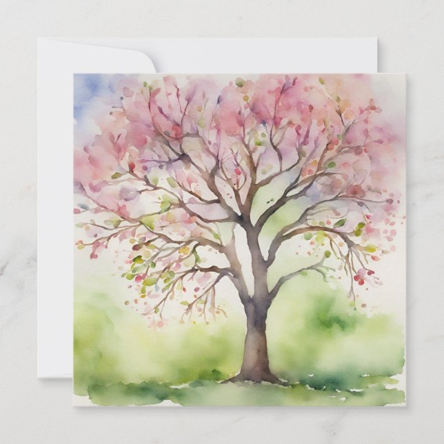 Aquarellbilder Einladung (Vorderseite)