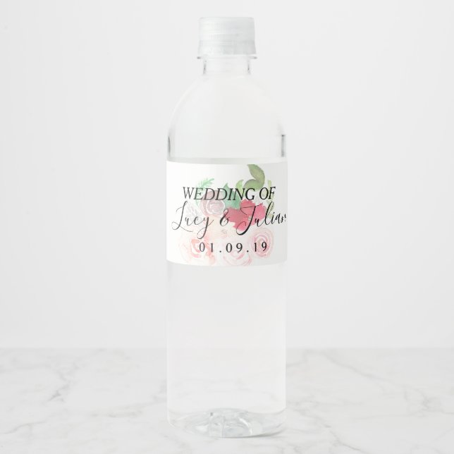 Aquarellbilder Florals Romantische Hochzeit (Vorderseite)