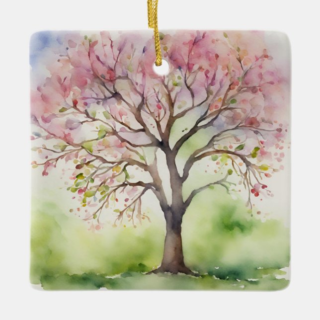 Aquarellbilder Keramikornament (Vorderseite)