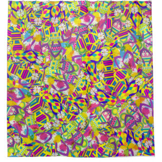 Aquarellbilder, Muster Gedreht Flop Duschvorhang