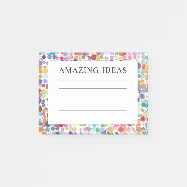 Aquarellbilder Phantastische Ideen Post-it Klebezettel (Vorderseite)