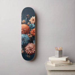 Aquarellbilder rustikal Vintag elegant Skateboard