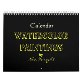 Aquarellbilder von Nans Kalender